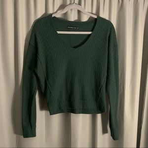 Abercrombie and Fitch Green Waffle Shirt